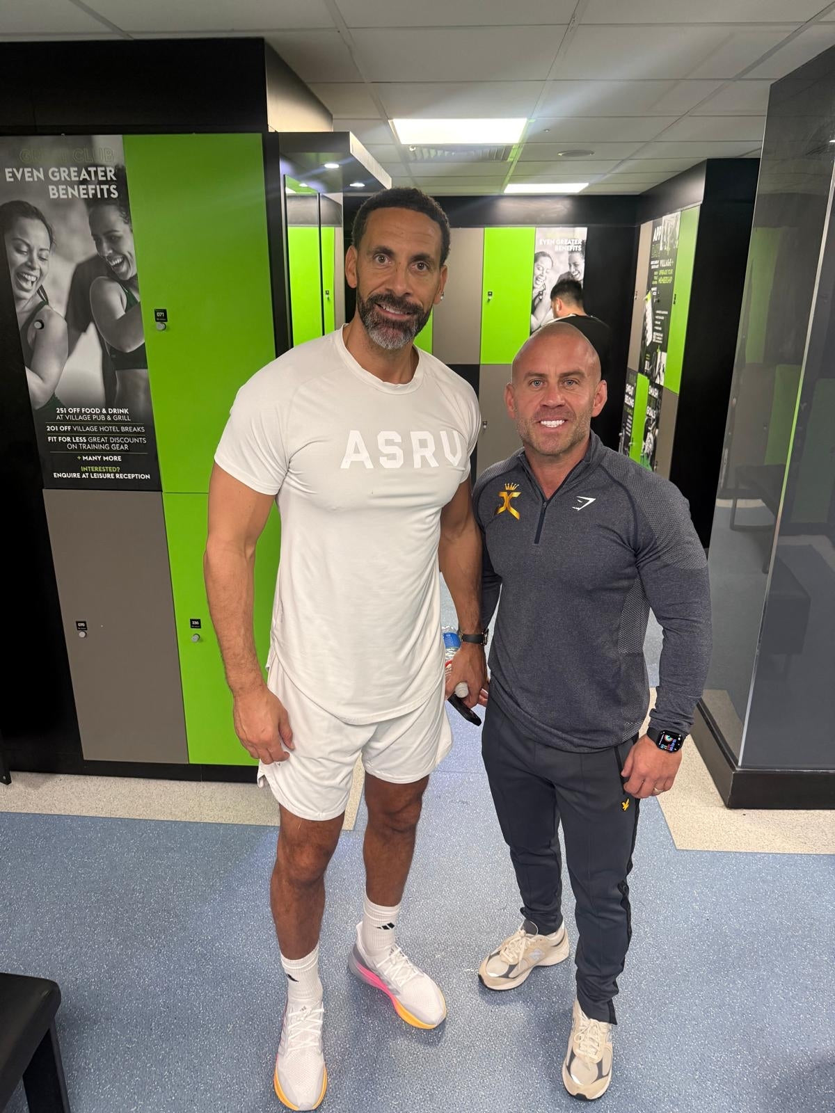 John Clarke with a client