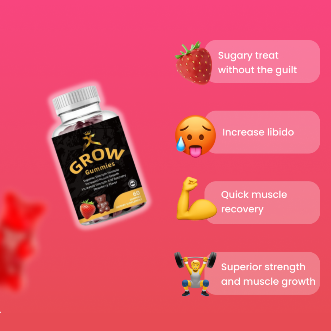 Grow Gummies Pineapple (Clearance)