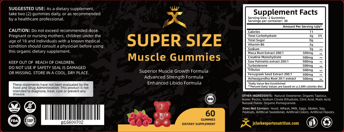 Super Size Muscle Gummies