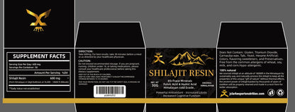 JC Himalayan Gold Grade Shilajit 600mg Resin with Spoon