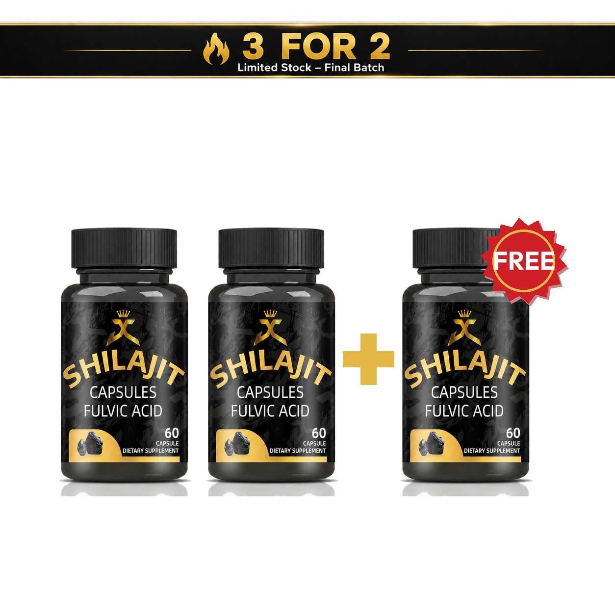 Shilajit Capsules (Buy 2 get 3)