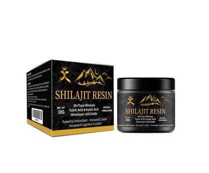 JC Himalayan Gold Grade Shilajit 600mg Resin with Spoon