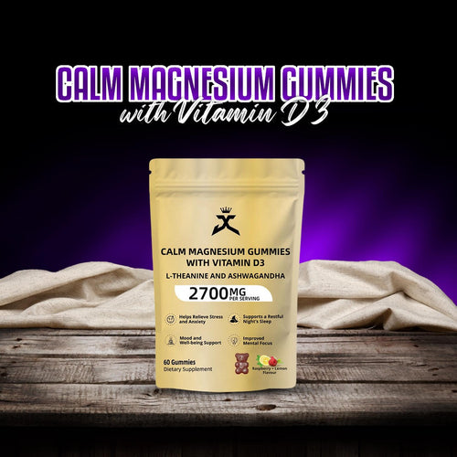 Calm Magnesium Gummies with Vitamin D3, L-theanine and Ashwagandha