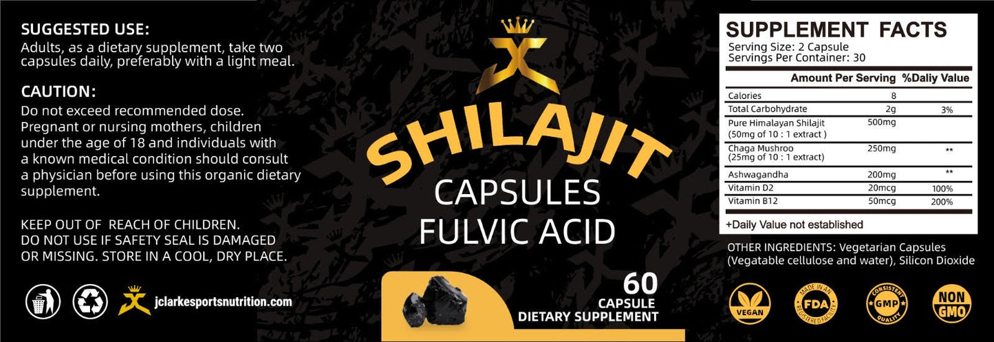 Shilajit Energy Optimiser Stack